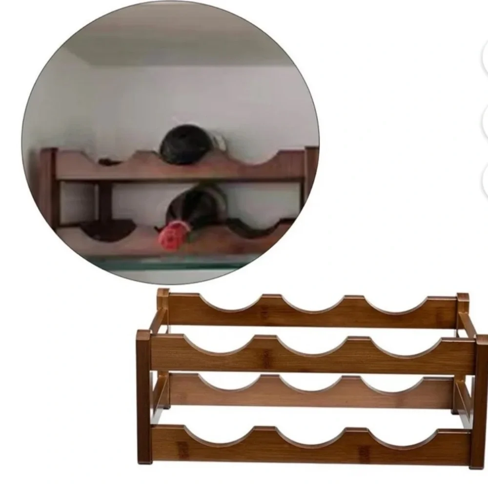 Tier Freestanding Wood Stackable Wine Rack-1 or 2 Tiers